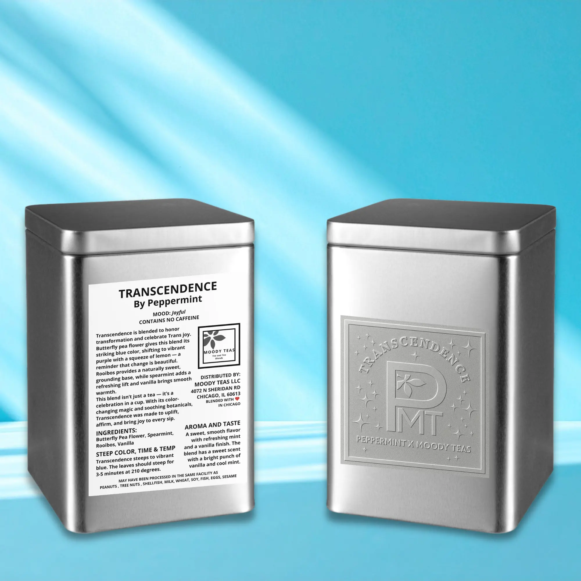 Transcendence + Collectable Tin — Limited Edition PMT Embossed Tin