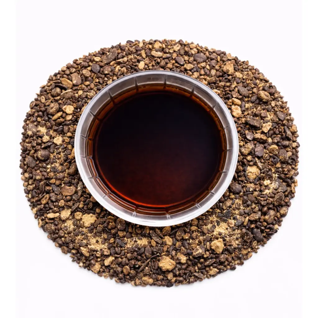 Notffee, a Moody Teas dark-roasted yaupon coffee-alternative blend